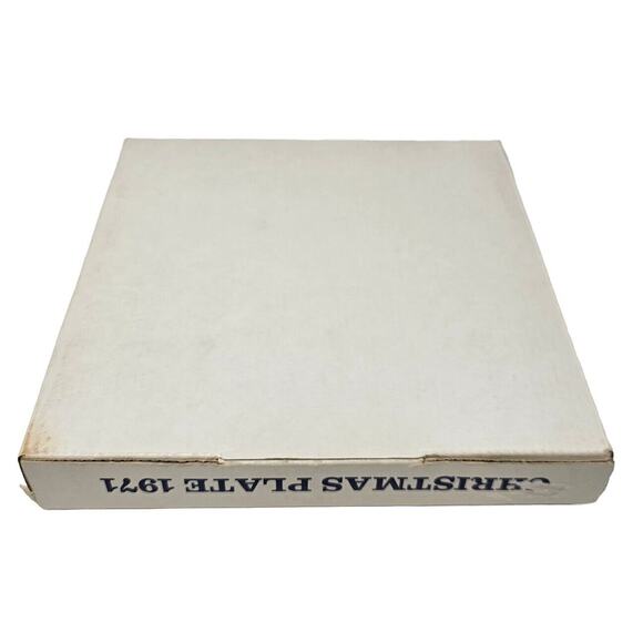 1971 BAREUTHER Christmas Plate Blue White Bavaria Germany Vtg - Picture 9 of 12